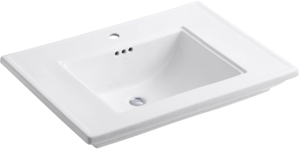 Memoirs® Stately Pedestal/Console Table Bathroom Sink Basin with Single Faucet-hole Drilling