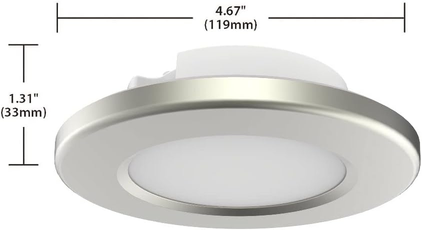 Nuvo Lighting 62/1581 5" Wide Led Flush Mount Ceiling Fixture - Nickel