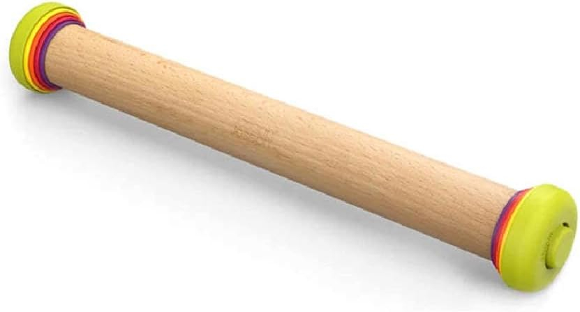 Joseph Joseph PrecisionPin Baking Adjustable Rolling Pin with Removable Thickness Rings