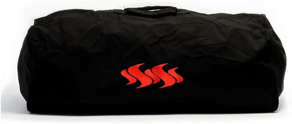 Black Heavy-Duty Polyester Grill Cover Tote
