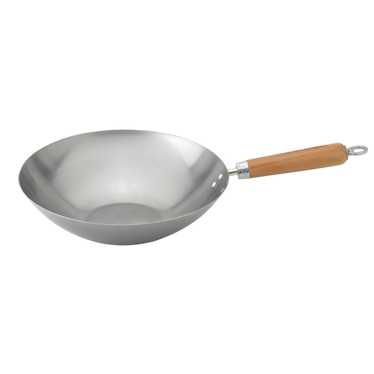 Helen Chen's Asian Kitchen Traditional Carbon Steel Stir Fry Pan, 12"
