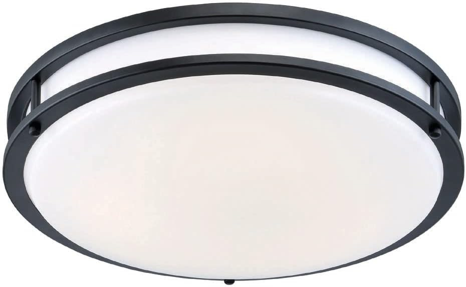 Contemporary 10'' Oil Rubbed Bronze LED Flush Mount Ceiling Light