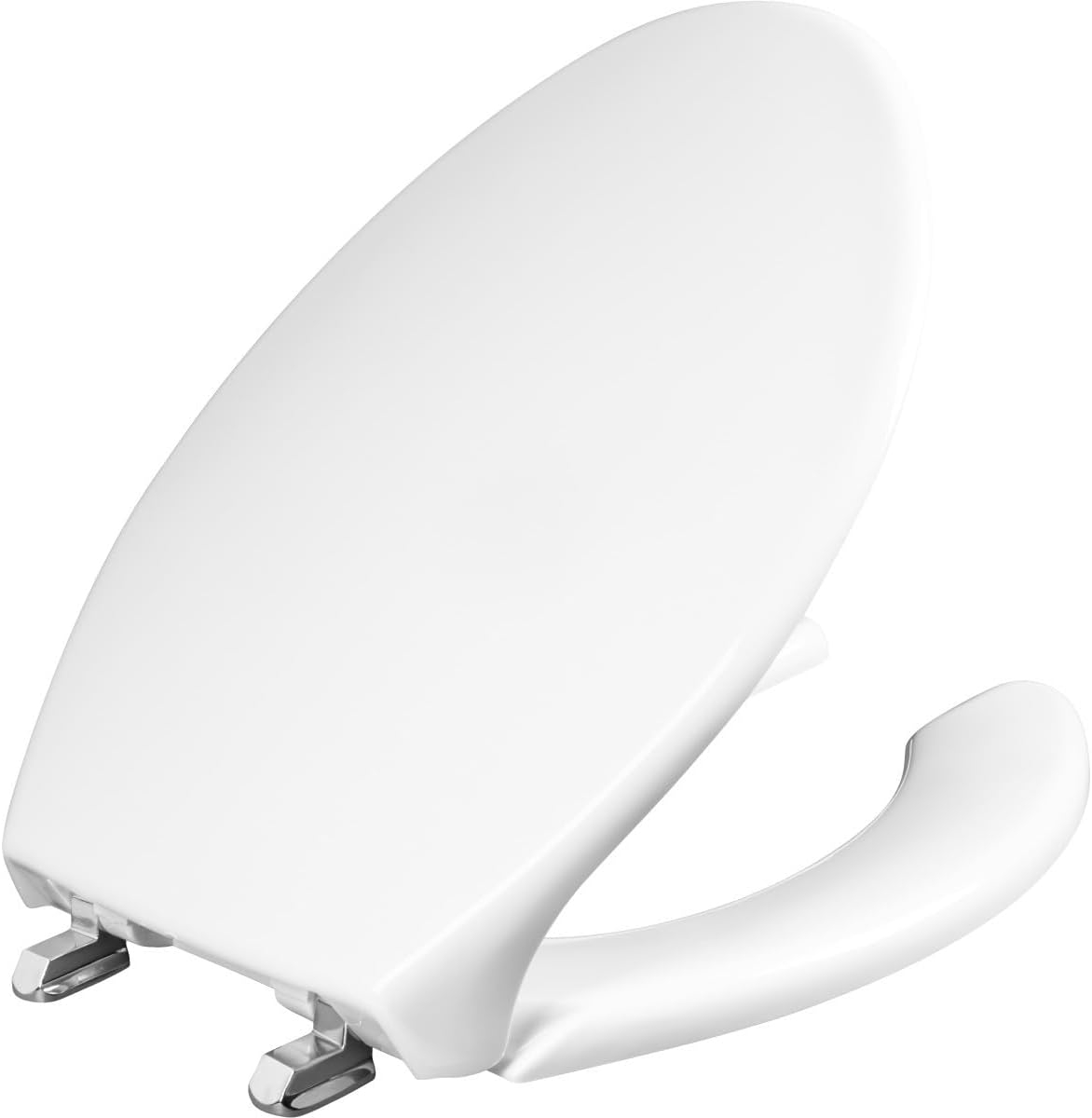 Bemis 1950SSTDG 000 Commercial Elongated Open-Front Toilet Seat with Dura Guard