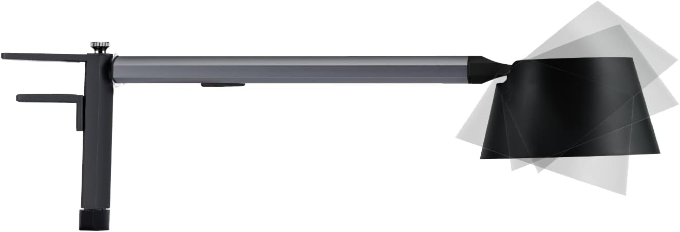 BLACK+DECKER Verve Designer LED Clamp Light, Fits Shelves, Cubicles & Headboards, True White LED + 16M RGB Colors