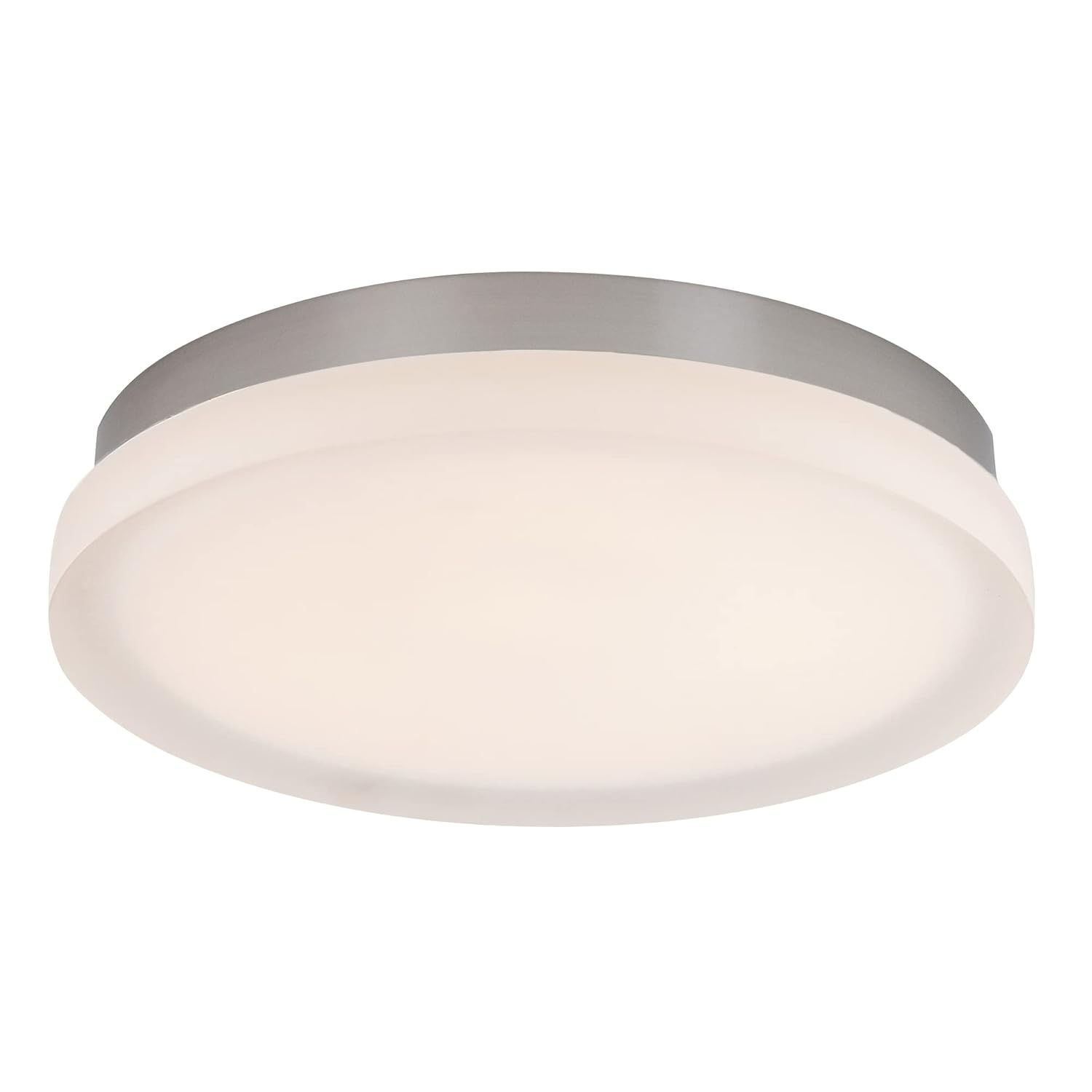 WAC Lighting dweLED, Slice 11in LED Round Flush Mount 3000K in Brushed Nickel