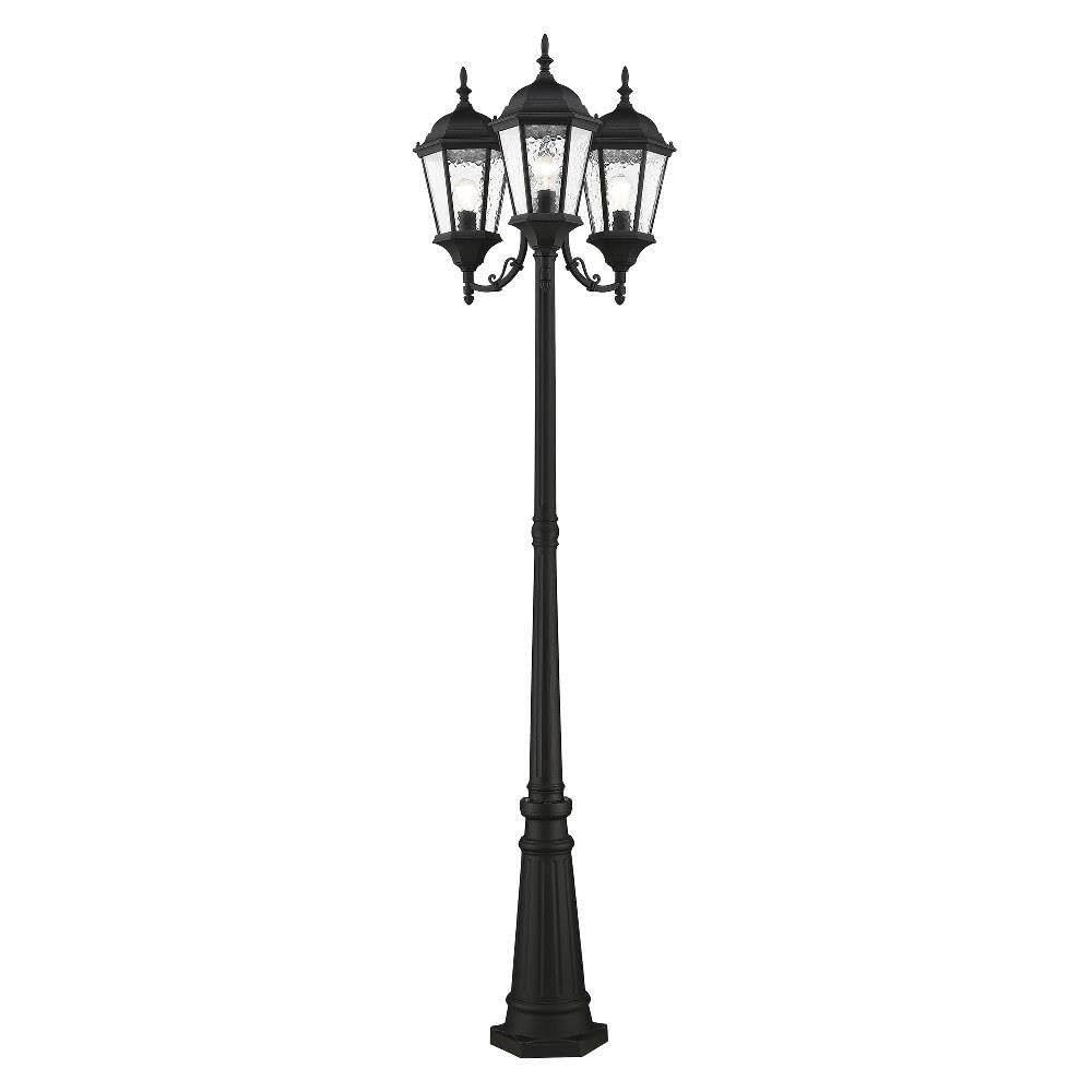 Livex Lighting Hamilton 3 - Light Post Light in  Textured Black