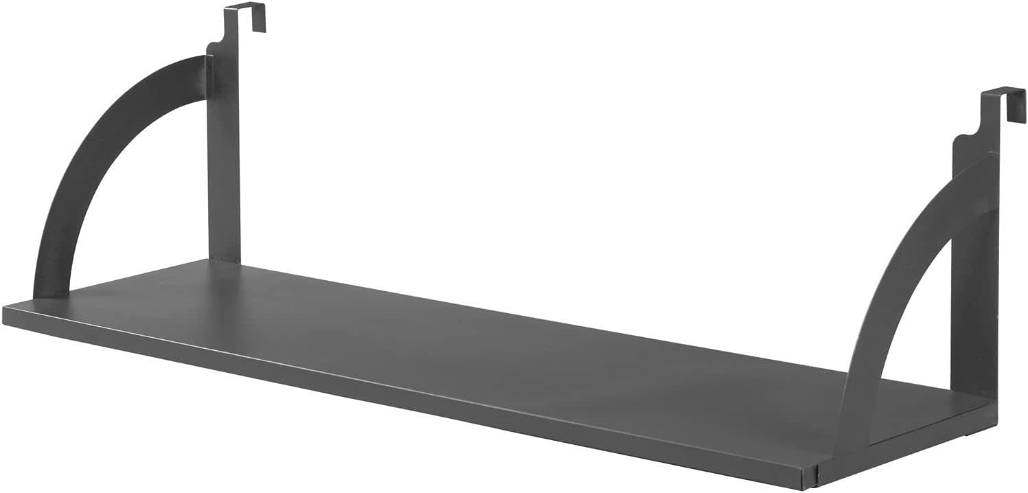 36"W Hanging Shelf, Black, For 1-3/4" Partition/Cubicle Panels