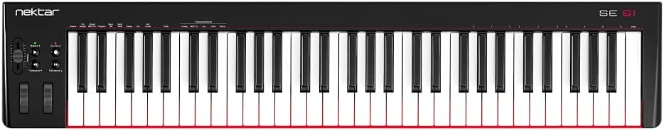 Nektar SE61 Black Full-Size USB MIDI Controller Keyboard
