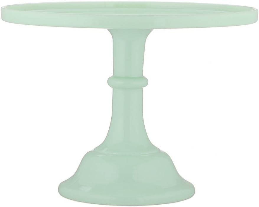 Mosser Glass 12" Footed Cake Plate - Jade
