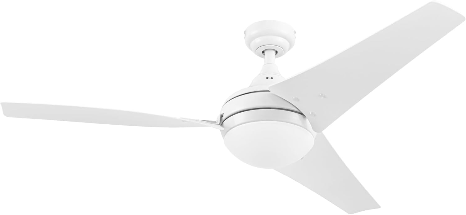 Prominence Home 51873-45 52 in. Remote Control Contemporary Indoor LED Ceiling Fan with Light - White