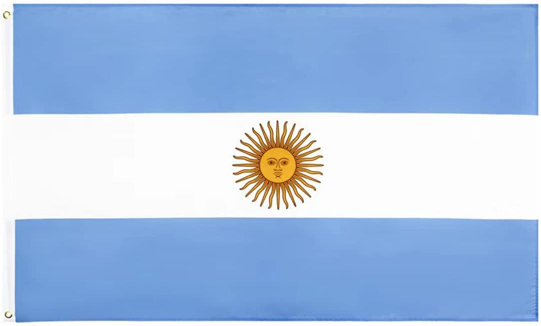 Aihccy Argentina Flag with Brass Grommets Size - 3x5Ft