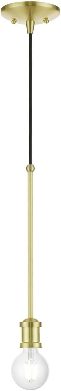 Livex Lighting Lansdale 1 - Light Pendant in  Satin Brass