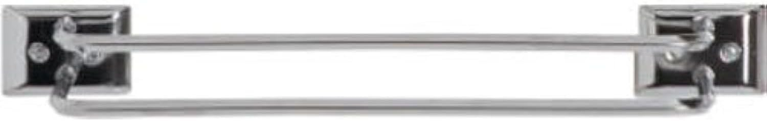 DECKO BATH PRODUCTS 12-Inch Chrome Twin Towel Bar