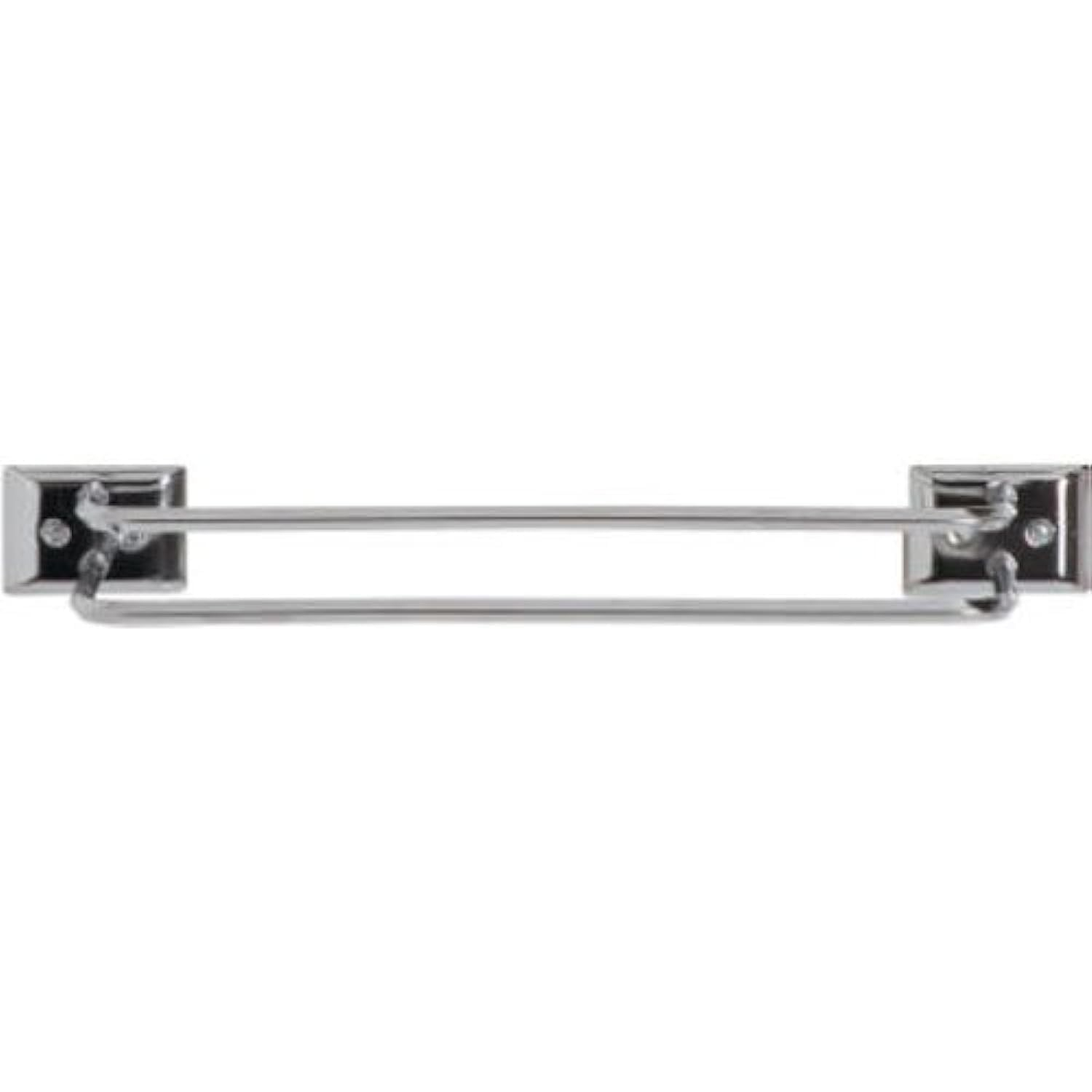 DECKO BATH PRODUCTS 12-Inch Chrome Twin Towel Bar