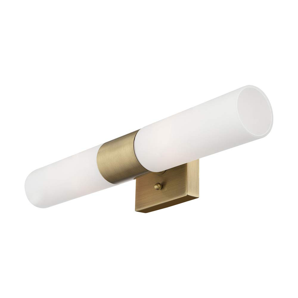 Livex Lighting Aero 2 - Light Vanity in  Antique Brass