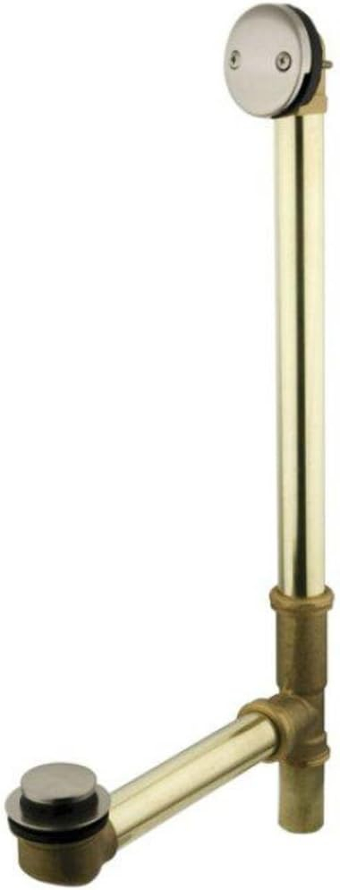 Kingston Brass Made To Match 23-Inch Brass Toe Touch Tub Waste and Overflow
