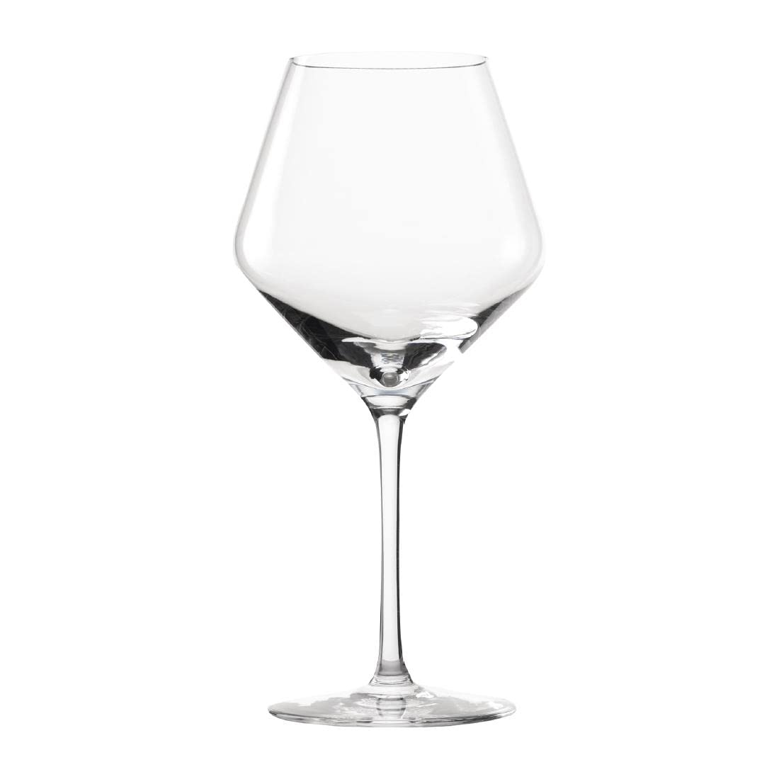 Elegant Clear Crystal Conical Wine Glasses Set of 6