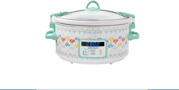 The Pioneer Woman Meandering Geo 6-Quart Digital Slow Cooker