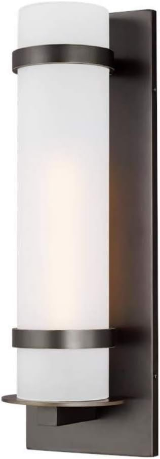 Generation Lighting Alban 1 -Light 24.63-in H Antique Bronze Hardwired Outdoor Wall Light