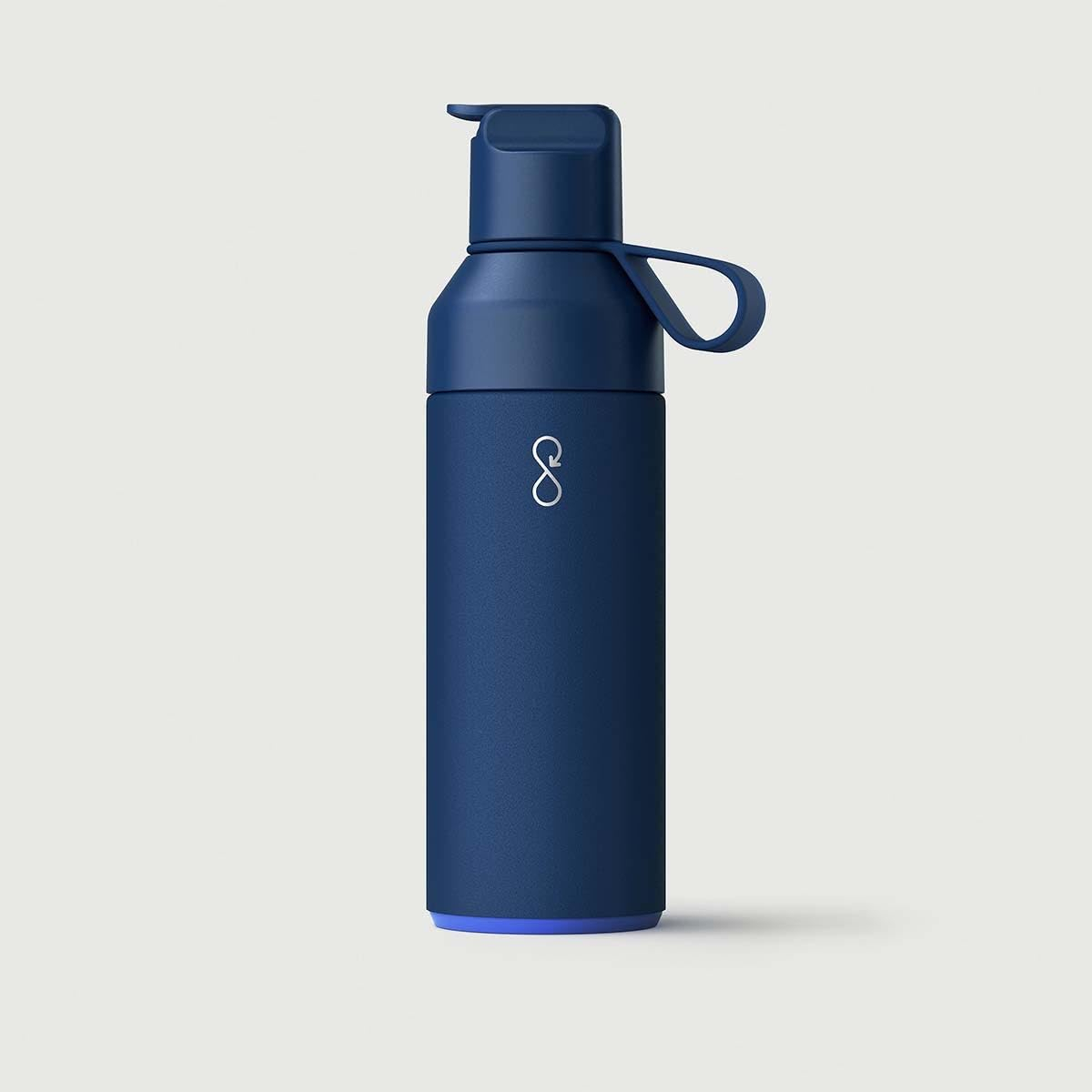 Ocean Blue 34 oz Recycled Stainless Steel Water Bottle