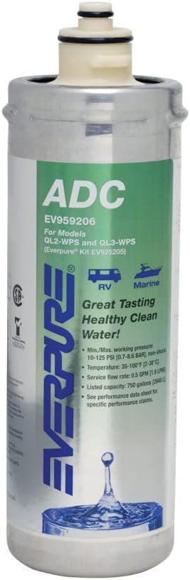 Shurflo by Pentair ADC Bacteriostatic Everpure Filter [EV959206]