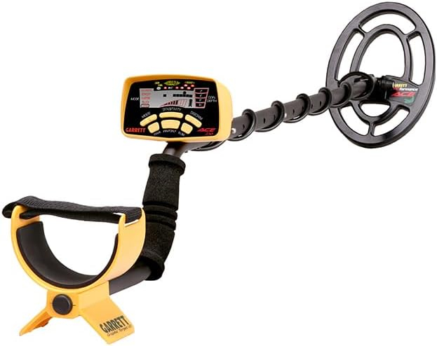 Garrett ACE 250 Yellow and Black Metal Detector with LCD Screen