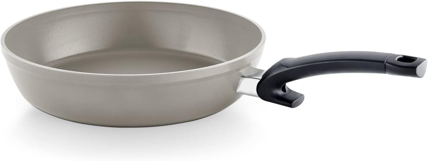 8 Inch Warm Grey Aluminum Ceramic Non-Stick Frying Pan