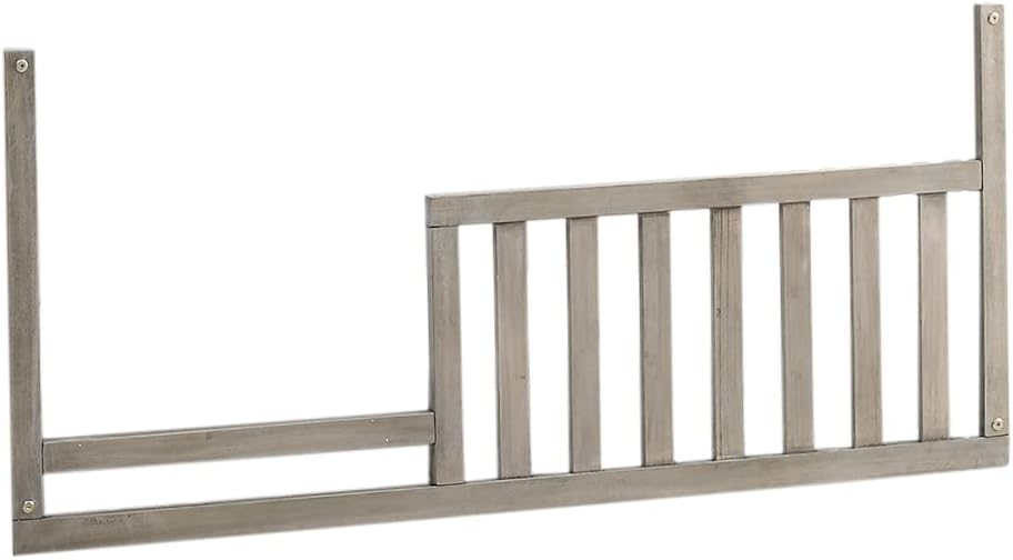 Barandilla de Seguridad para Cama de Niños Pequeños para Catres con Excavación para Bebés (Gris Ceniza)