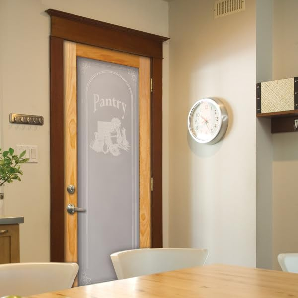 National Door Company ZZ19983L Unfinished Pine Wood 1 Lite Frosted Glass with Pantry Design, Left Hand Prehung Interior Door, 30" x 80"