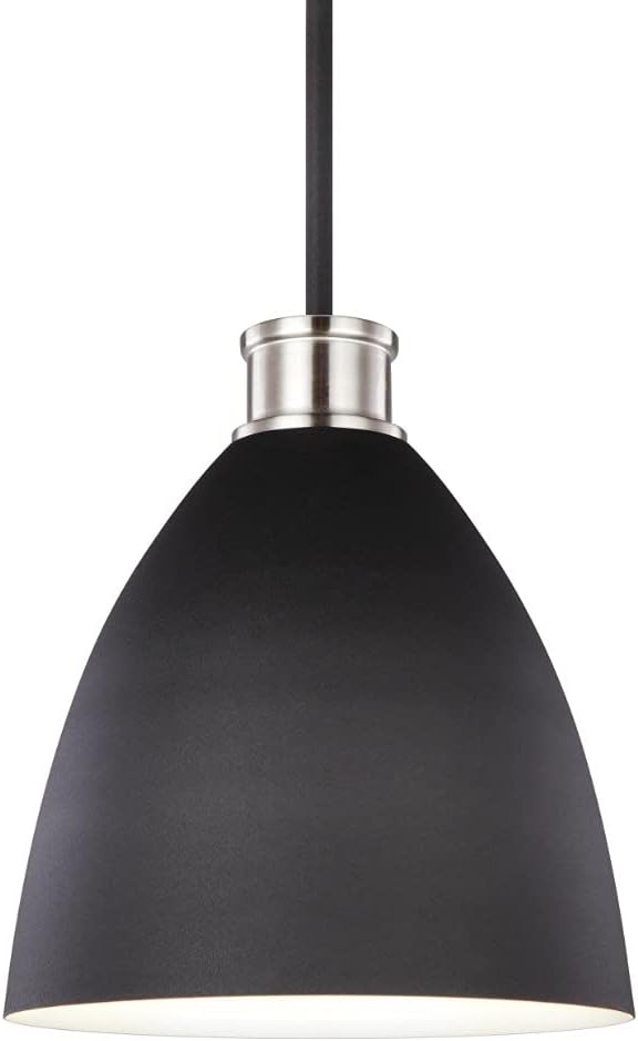Varus Brushed Nickel 10.5" Steel Indoor/Outdoor Pendant Light