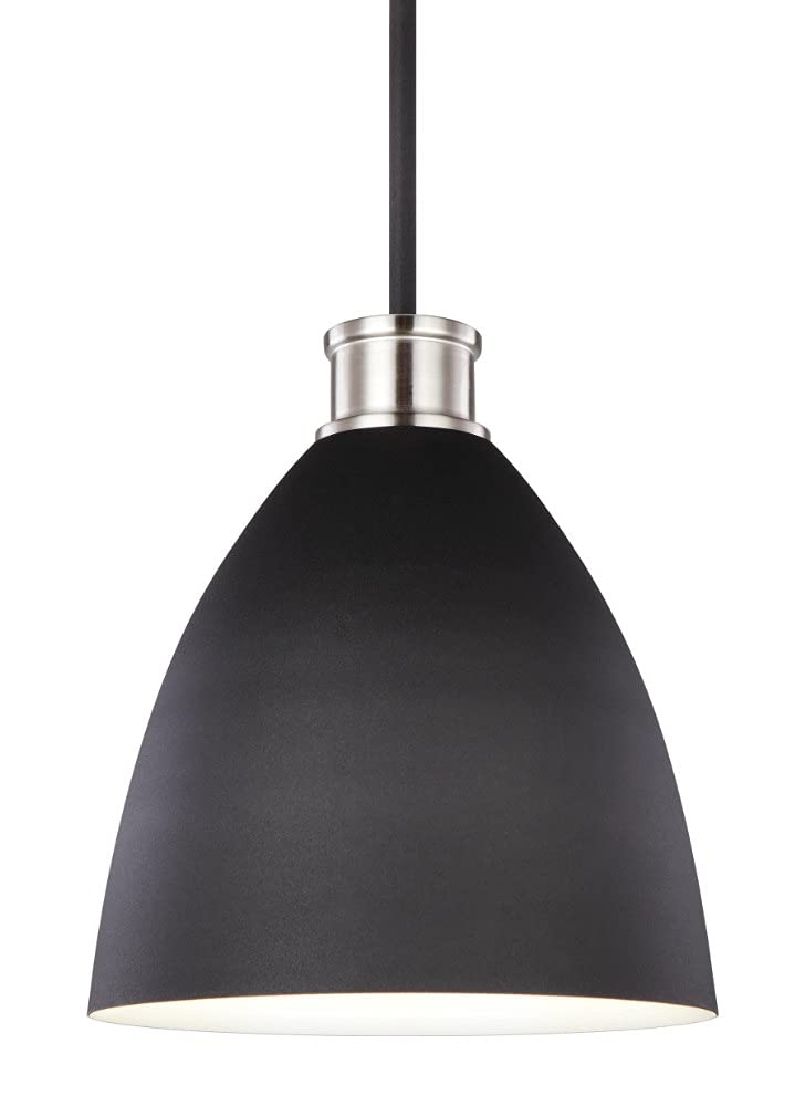 Varus Brushed Nickel 10.5" Steel Indoor/Outdoor Pendant Light