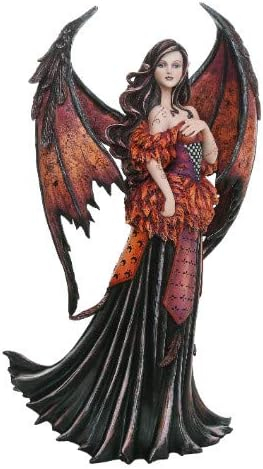 Large 18" Tall Fantasy Gothic Fairy Decorative Statue by Artist Amy Brown