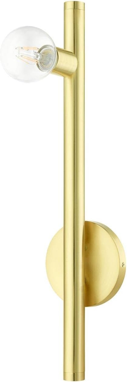 Livex Lighting Bannister 1 - Light Wall Light in  Satin Brass