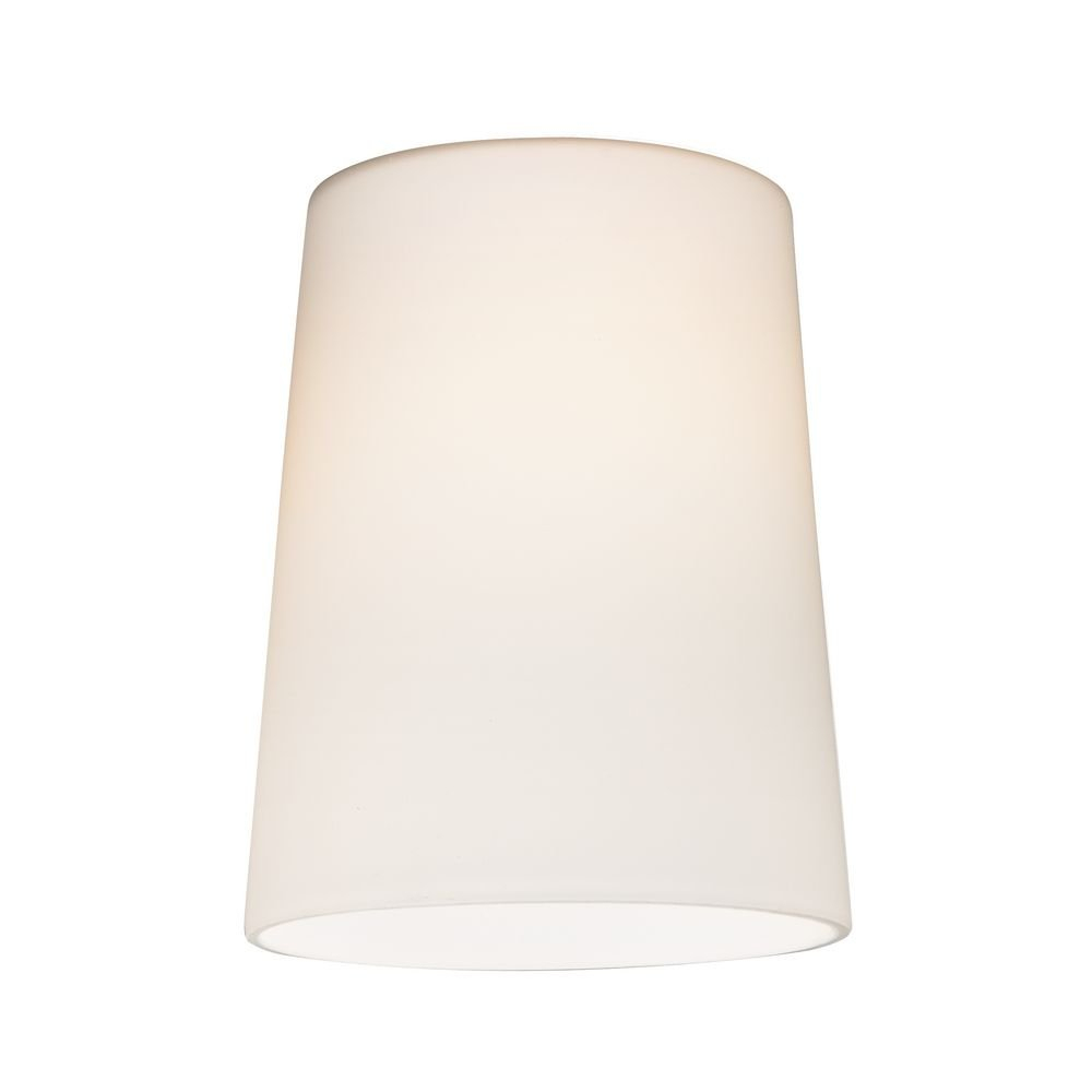 Satin White Cone Glass Wall Mount Shade