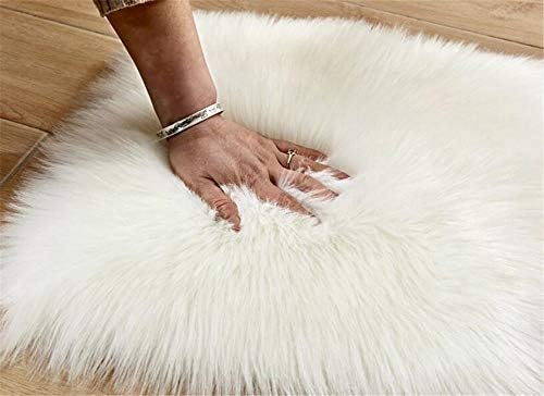 Luxury Long Faux Fur Throw Pillow Case Super Soft Plush Cushion Cover Deluxe Home Sofa Bed Car Party Decorative 18 x 18 Inch (Yellow)