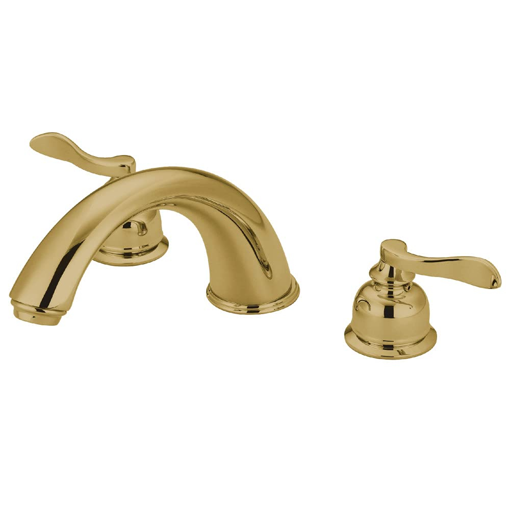 Kingston Brass KB8362NFL NuWave French Two-Handle Roman Tub Faucet, Polished Brass