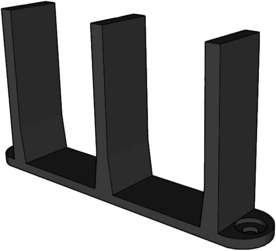 Sliding Closet Door Floor Guide Bracket | Universal Fit for 1-3/8" Width Doors (Black) | Grovers Home Solutions