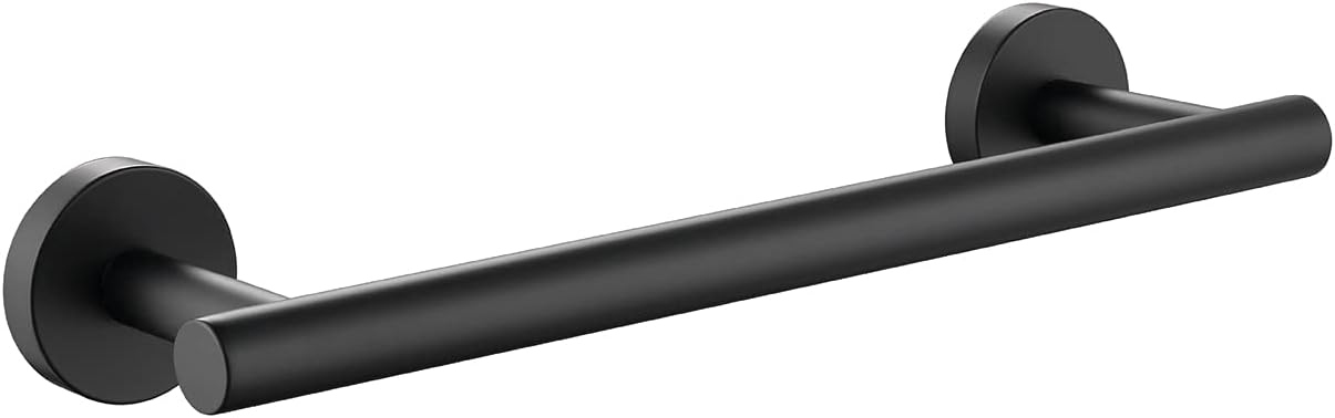 Towel Bar, 12 Inch Stainless Steel Single Towel Racks for Bathroom Kitchen Hand Towel Holder Dish Cloths Hanger Waterproof Wall-Mounted Towel Bar