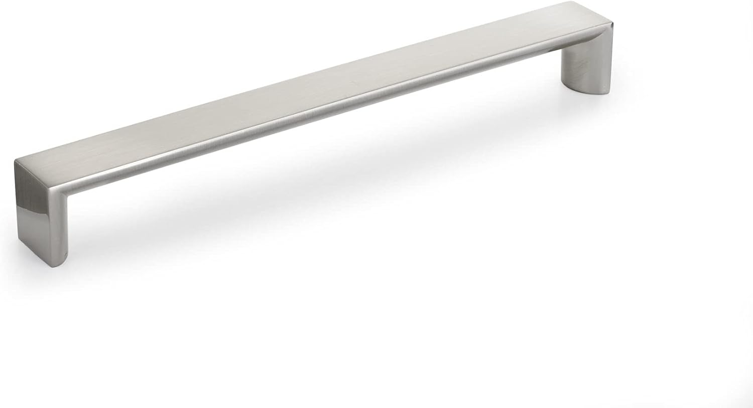 Richelieu Hardware BP458192195 Fort Greene Collection 7 9/16-inch (192 mm) Center-to-Center Brushed Nickel Modern Cabinet and Drawer Pull Handle for Kitchen, Bathroom, and Furniture