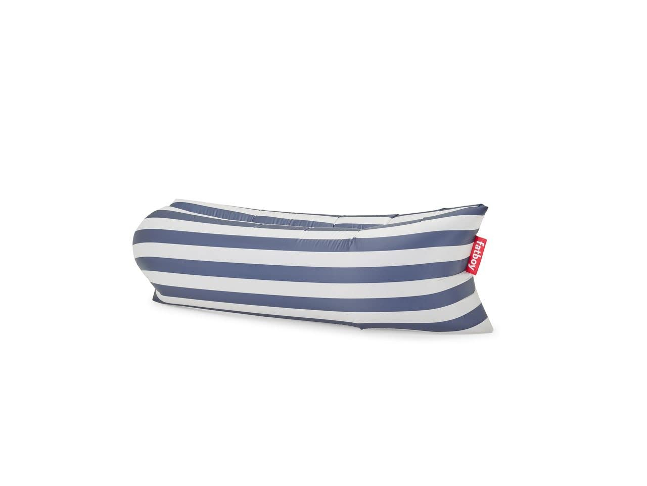 Stripe Ocean Blue Portable Polyester Chair with Carrying Bag