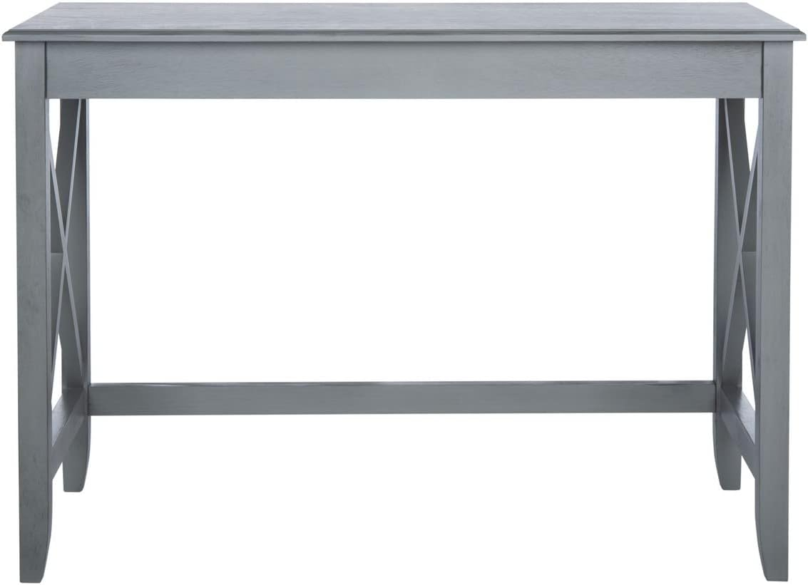 SAFAVIEH Katelan Solid X Side Writing Desk, Distressed Grey