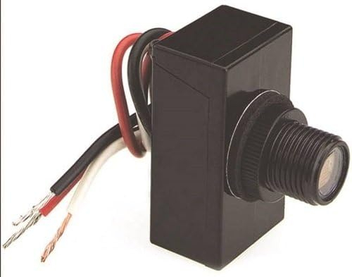 Westek 758M Outdoor Wire-In Mini Post Eye Light Control, Black, 1-Pack