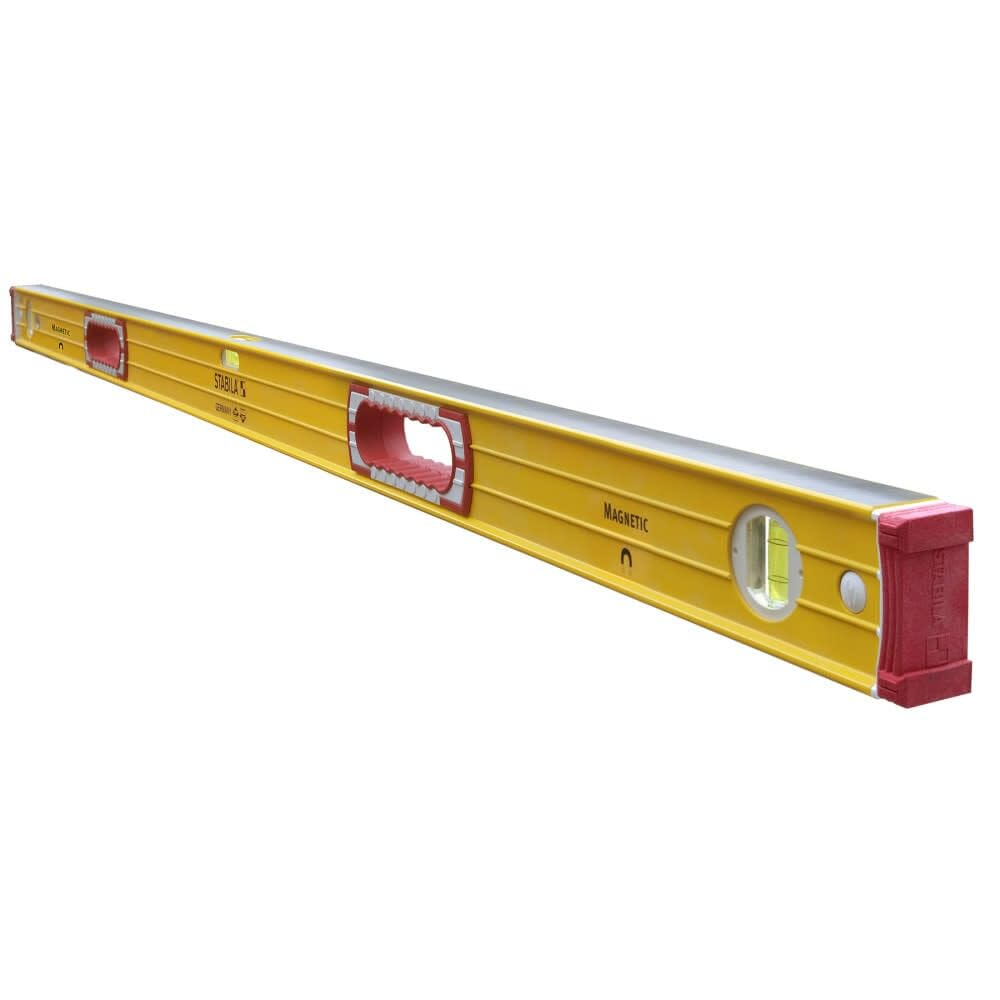 Stabila 72-Inch Yellow Magnetic Level with Steel Indicators