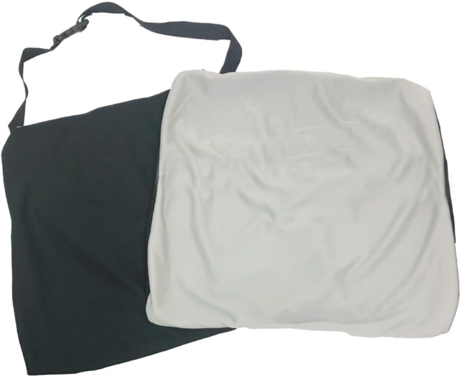 Two-Tone Black and White Polyester Cushion Cover for Wheelchairs