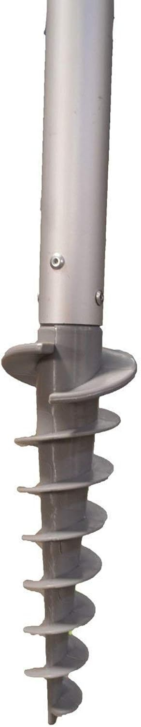 Impact Canopy 8' Beach Umbrella, UV Protected, Vented, Tilt Pole, Sand Anchor, Carry Bag, Blue/Green