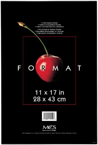 MCS Plastic Format Frame for a 11" x 17" Photograph, Color; Black