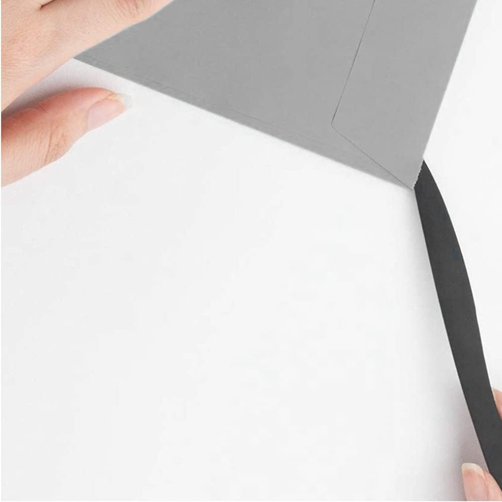 ALLEX Letter Opener Black 6.7" Sword Envelope Opener Knife, Razor Japanese Stainless Steel Blade (Non-Stick Fluorine Coating), Mail Opener Paper Knife Tool All Metal, Made in Japan