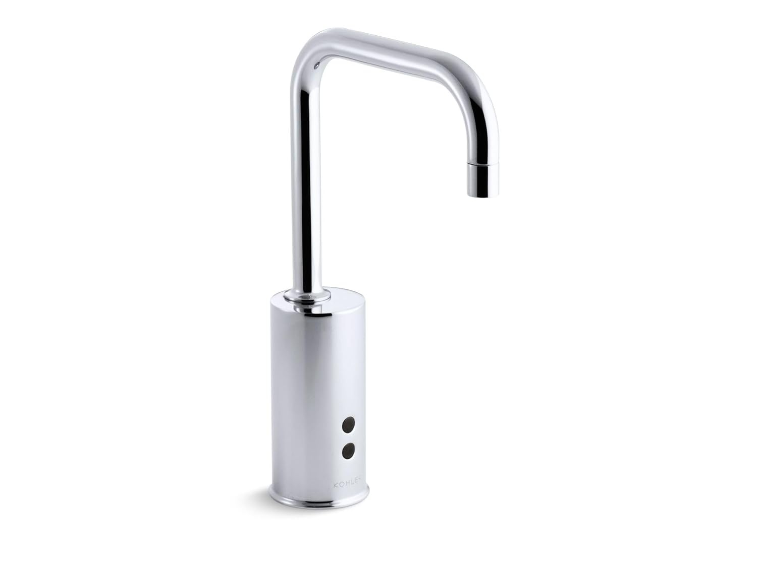 Gooseneck Single-Hole Touchless Hybrid Energy Cell-Powered Commercial Faucet with Insight Technology
