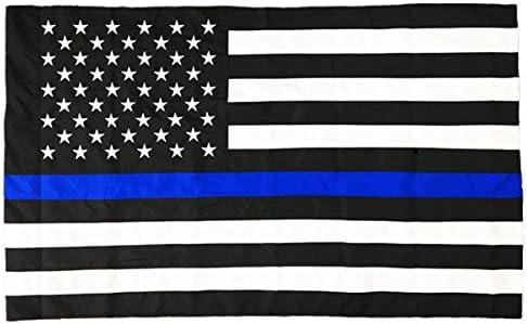 3' x 5' Thin Blue Line American Flag in Durable Nylon