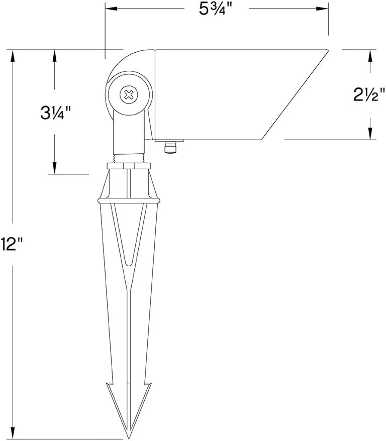 Bronze Low Voltage LED Outdoor Spot Light with Clear Lens